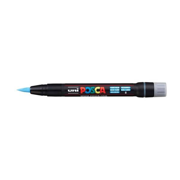 Uni Posca PCF-350 Brush Pen Marker 0.1-10 mm Light Blue