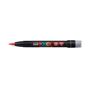 Uni - Uni Posca PCF-350 Brush Pen Marker 0.1-10 mm Red
