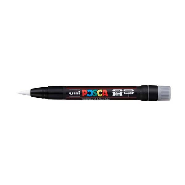 Uni Posca PCF-350 Brush Pen Marker 0.1-10 mm White