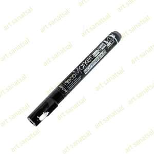 Pebeo - Pebeo Deco Akrilik Marker 4mm Black