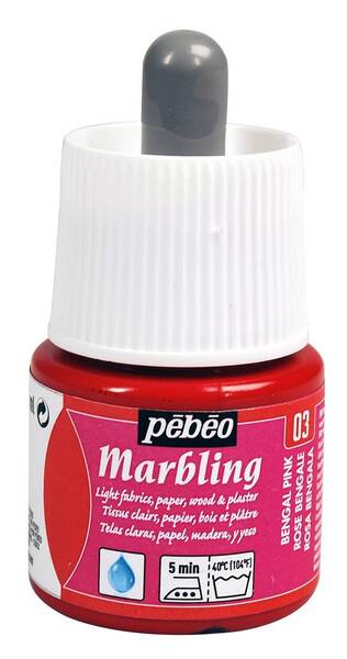 Pebeo Marbling Ebru Boy.45 Ml Şişe Bengal Pink