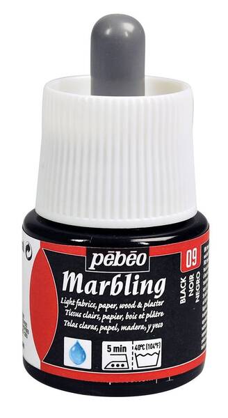 Pebeo Marbling Ebru Boy.45 Ml Şişe Black - 1