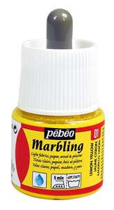 Pebeo - Pebeo Marbling Ebru Boy.45 Ml Şişe Lemon Yellow