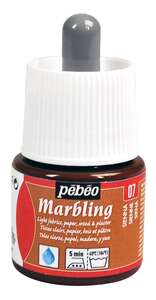 Pebeo - Pebeo Marbling Ebru Boy.45 Ml Şişe Sienna