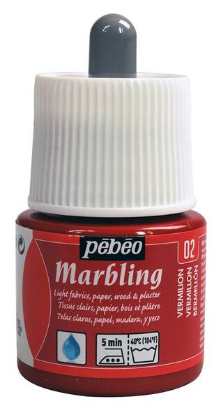 Pebeo Marbling Ebru Boy.45 Ml Şişe Vermilion - 1