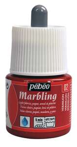 Pebeo - Pebeo Marbling Ebru Boy.45 Ml Şişe Vermilion