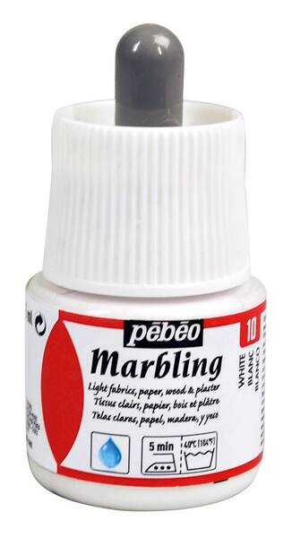 Pebeo Marbling Ebru Boy.45 Ml Şişe White - 1