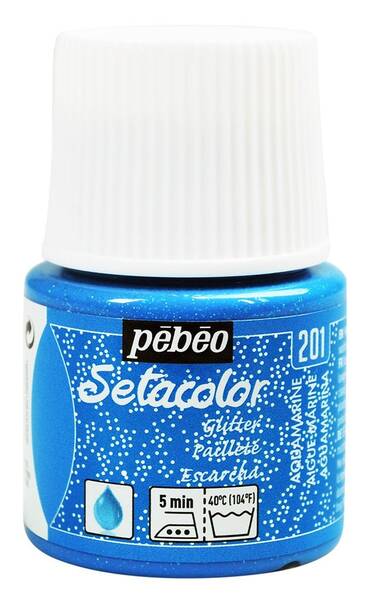Pebeo Setacolor Glitter 45 Ml Şişe Aquamarine