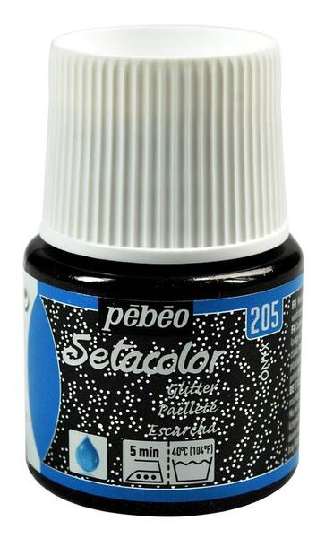 Pebeo Setacolor Glitter 45 Ml Şişe Onyx - 1