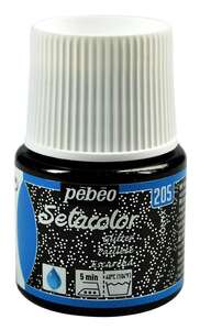 Pebeo - Pebeo Setacolor Glitter 45 Ml Şişe Onyx