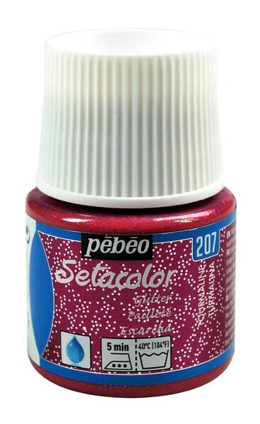 Pebeo Setacolor Glitter 45 Ml Şişe Tourmaline - 1