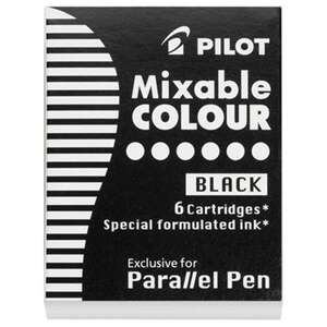 Pilot - Pilot Parellel Pen Kartuş Siyah 6'lı P3-S6-B