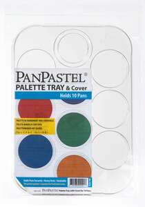 PanPastel - PanPastel Ultra Soft Artist Pastel Boya Tepsisi ve Tutucu Kapak 10'Lu Boş Palet 35010