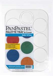 PanPastel Ultra Soft Artist Pastel Boya Tepsisi ve Tutucu Kapak 10'Lu Boş Palet 35010 - 1