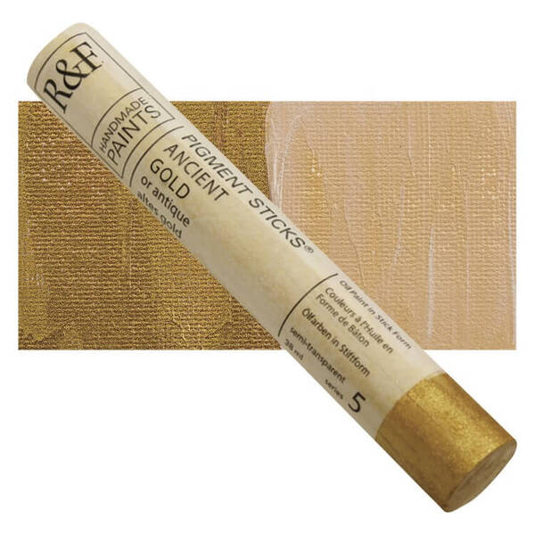 R&F - Pigment Stick 38ml Ancient Gold Çubuk Yağlı Boya - 1