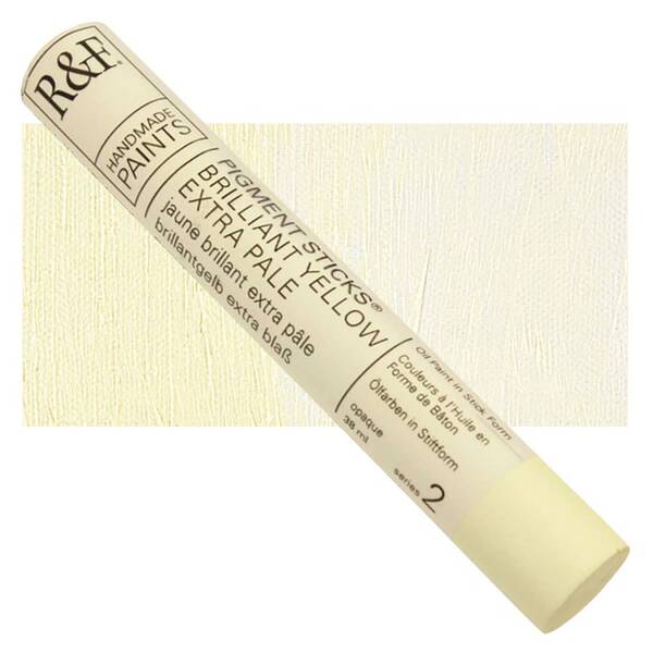 R&F - Pigment Stick 38ml Brilliant Yellow Extra Pale Çubuk Yağlı Boya - 1