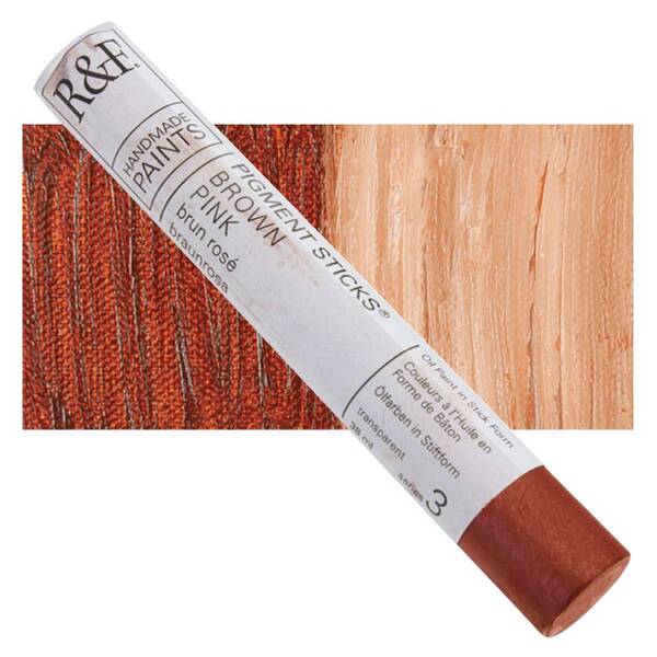 R&F - Pigment Stick 38ml Brown Pink Çubuk Yağlı Boya - 1