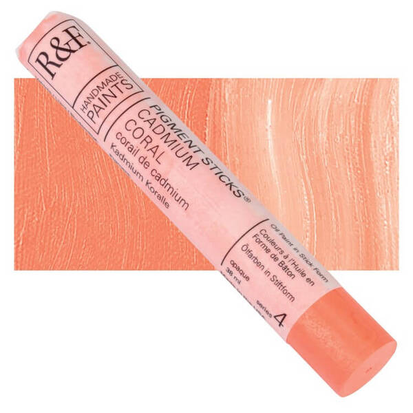 R&F - Pigment Stick 38ml Cadmium Coral Çubuk Yağlı Boya - 1