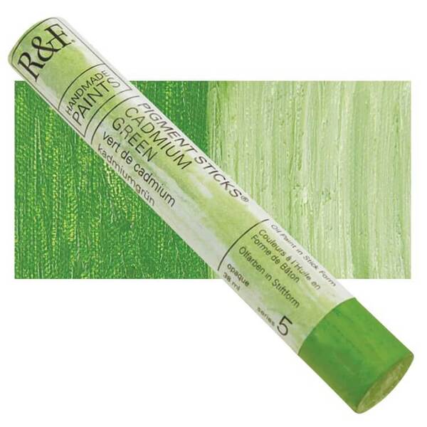 R&F - Pigment Stick 38ml Cadmium Green Çubuk Yağlı Boya - 1