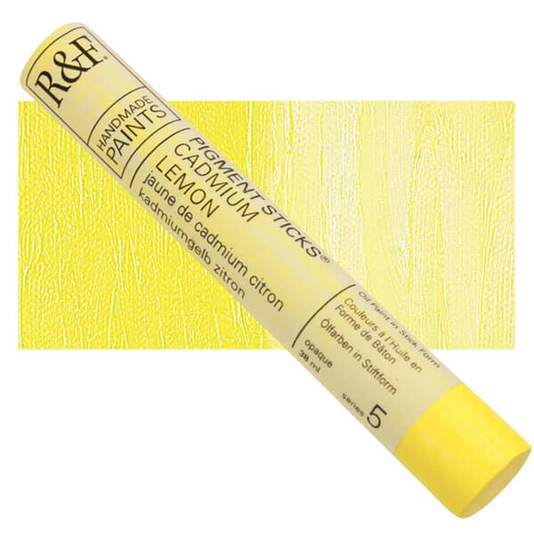 R&F - Pigment Stick 38ml Cadmium Lemon Çubuk Yağlı Boya - 1