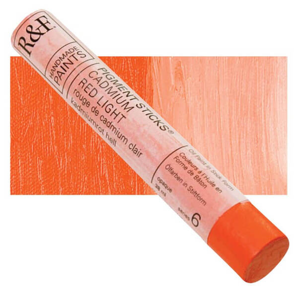 R&F - Pigment Stick 38ml Cadmium Red Light Çubuk Yağlı Boya - 1