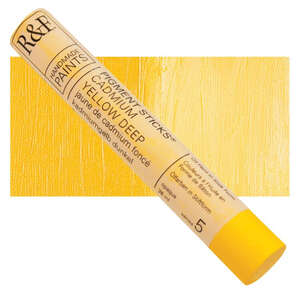 R&F - R&F - Pigment Stick 38ml Cadmium Yellow Deep Çubuk Yağlı Boya