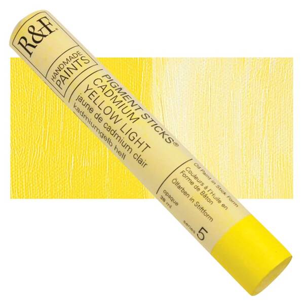 R&F - Pigment Stick 38ml Cadmium Yellow Light Çubuk Yağlı Boya - 1