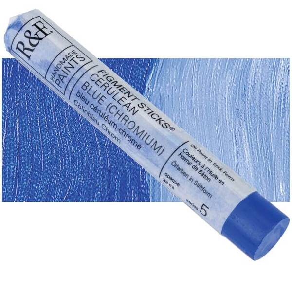 R&F - Pigment Stick 38ml Cerulean Blue Chromium Çubuk Yağlı Boya - 1