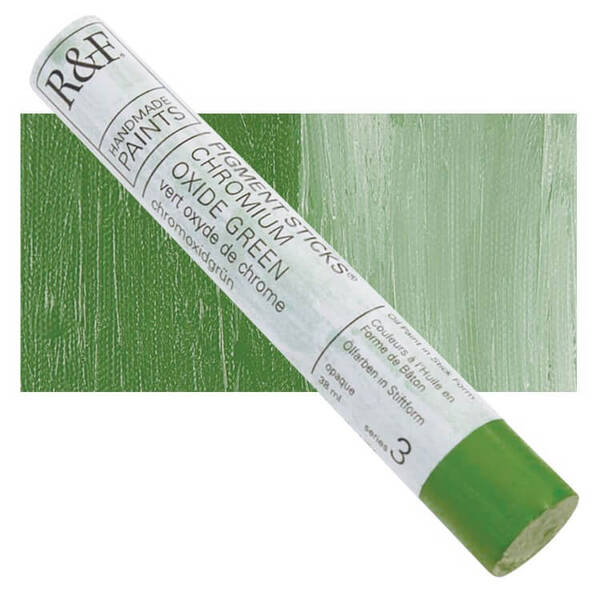 R&F - Pigment Stick 38ml Chrome Oxide Green Çubuk Yağlı Boya - 1