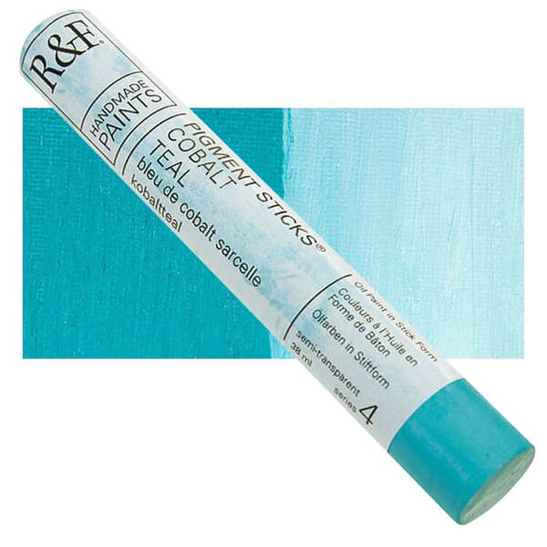 R&F - Pigment Stick 38ml Cobalt Teal Çubuk Yağlı Boya - 1