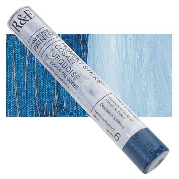 R&F - Pigment Stick 38ml Cobalt Turquoise Çubuk Yağlı Boya - 1