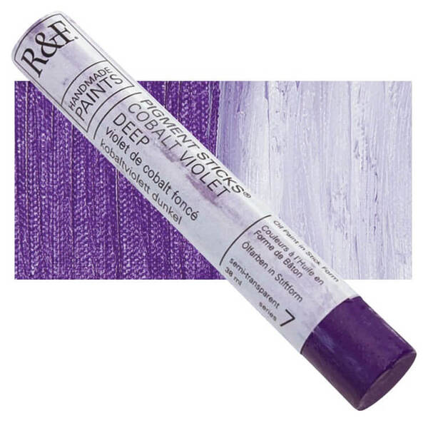 R&F - Pigment Stick 38ml Cobalt Violet Deep Çubuk Yağlı Boya - 1