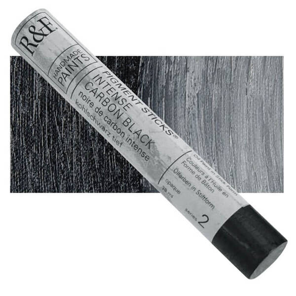 R&F - Pigment Stick 38ml Intense Carbon Black Çubuk Yağlı Boya - 1