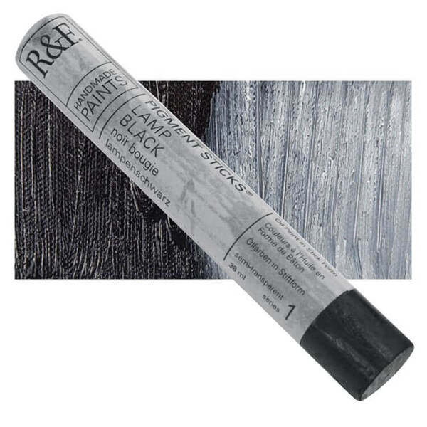 R&F - Pigment Stick 38ml Lamp Black Çubuk Yağlı Boya - 1