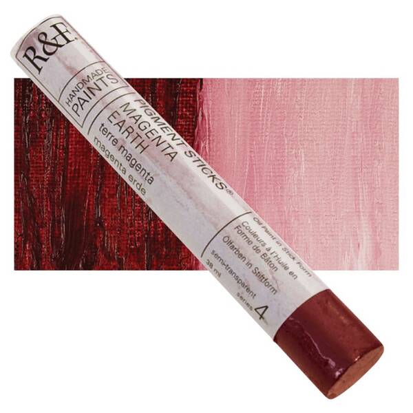 R&F - Pigment Stick 38ml Magenta Earth Çubuk Yağlı Boya - 1