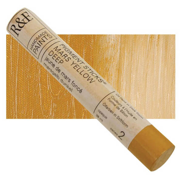 R&F - Pigment Stick 38ml Mars Yellow Deep Çubuk Yağlı Boya - 1