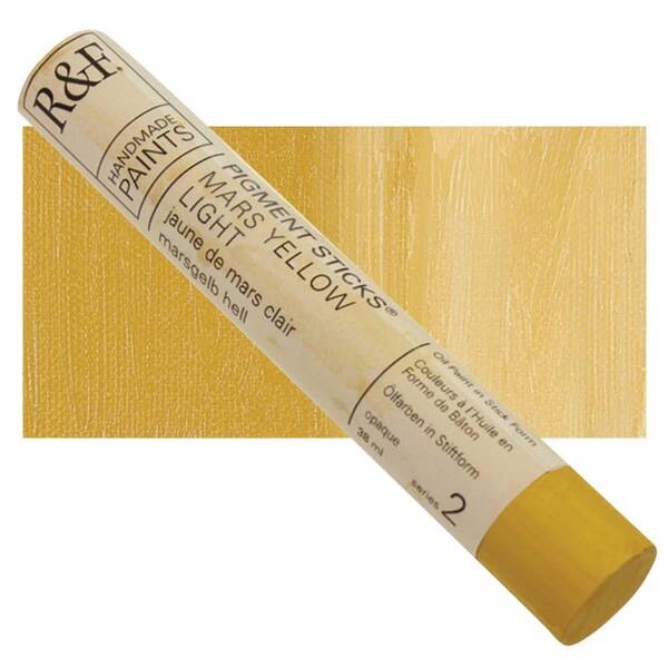 R&F - Pigment Stick 38ml Mars Yellow Light Çubuk Yağlı Boya - 1