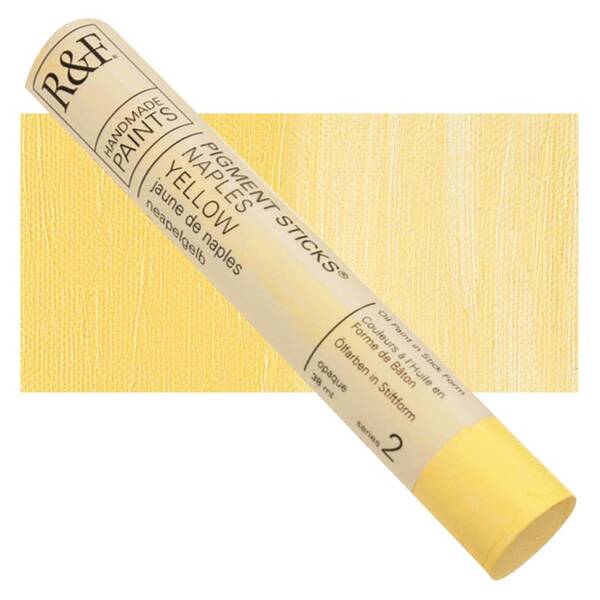 R&F - Pigment Stick 38ml Naples Yellow Çubuk Yağlı Boya - 1