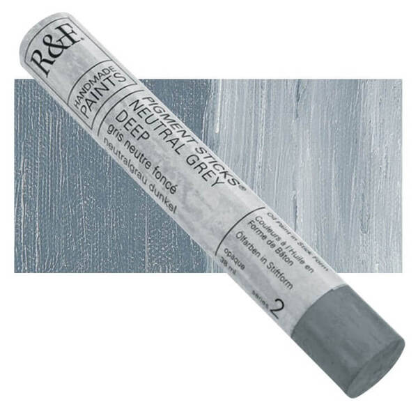 R&F - Pigment Stick 38ml Neutral Grey Deep Çubuk Yağlı Boya - 1