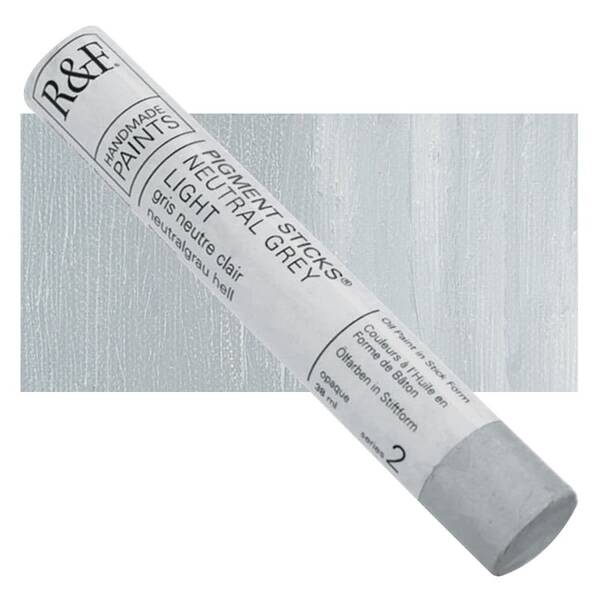 R&F - Pigment Stick 38ml Neutral Grey Light Çubuk Yağlı Boya - 1