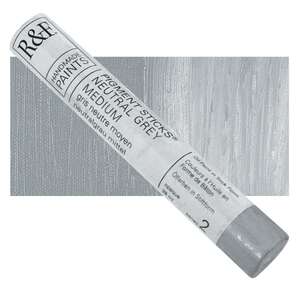 R&F - Pigment Stick 38ml Neutral Grey Medium Çubuk Yağlı Boya - R&F