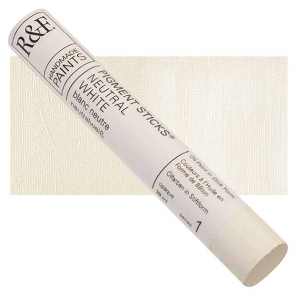 R&F - Pigment Stick 38ml Neutral White Çubuk Yağlı Boya - 1