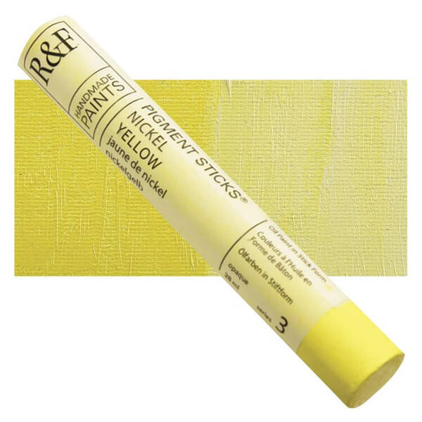 R&F - Pigment Stick 38ml Nickel Yellow Çubuk Yağlı Boya - 1