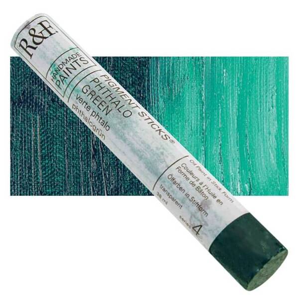 R&F - Pigment Stick 38ml Phthalo Green Çubuk Yağlı Boya - 1