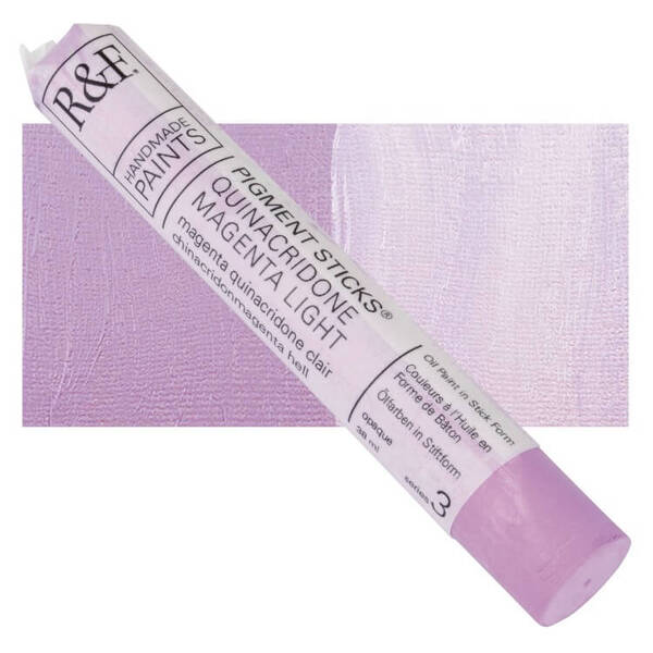 R&F - Pigment Stick 38ml Quinacridone Magenta Light Çubuk Yağlı Boya - 1