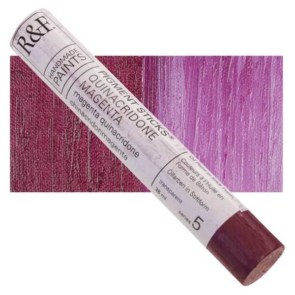 R&F - Pigment Stick 38ml Quinacridone Magenta Çubuk Yağlı Boya - 1