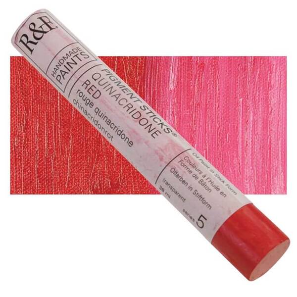 R&F - Pigment Stick 38ml Quinacridone Red Çubuk Yağlı Boya - 1