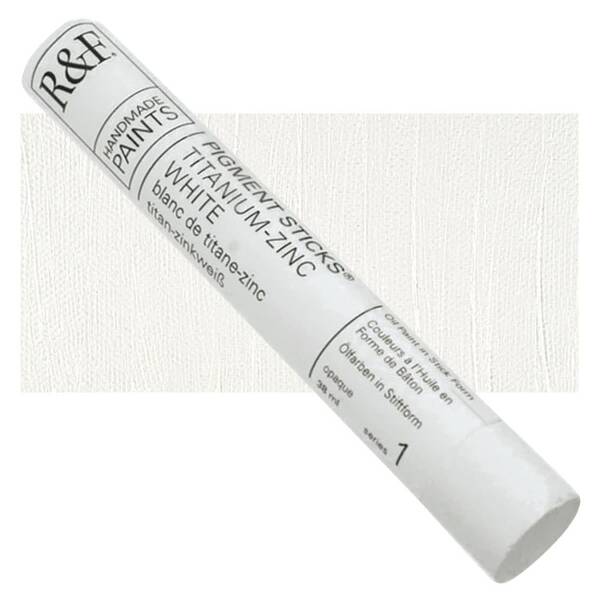 R&F - Pigment Stick 38ml Titanium Zinc White Çubuk Yağlı Boya - 1