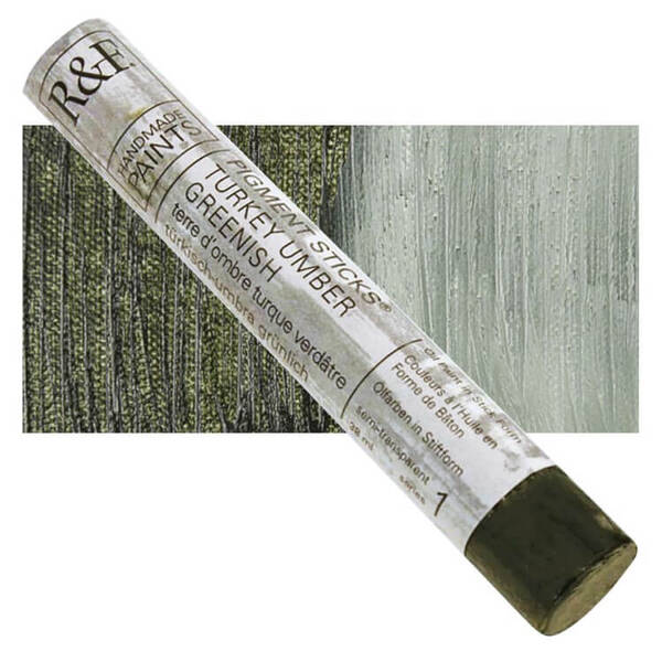 R&F - Pigment Stick 38ml Turkey Umber Greenish Çubuk Yağlı Boya - 1