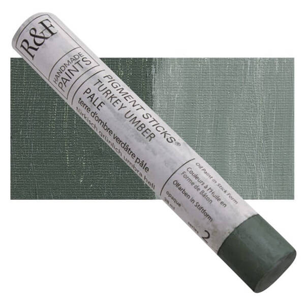 R&F - Pigment Stick 38ml Turkey Umber Pale Çubuk Yağlı Boya - 1